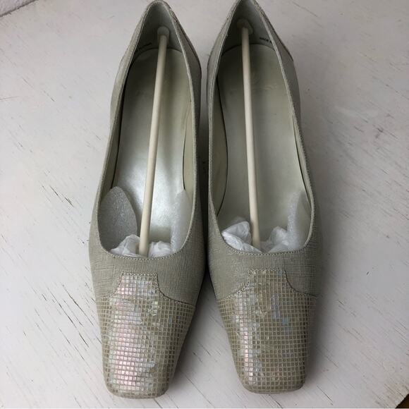 Proxy Viola linen leather beige kitten heel shoe size 6 - Picture 4 of 13